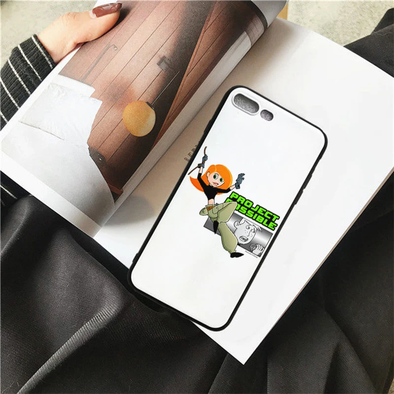 Мягкий чехол для телефона HOUSTMUST kиммуникатор Ким черный iPhone 6 6s 7 8 X 5 5S SE 6plus 7plus 8plus XR