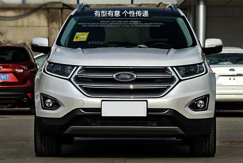 D-YL автомобильный Стайлинг для Ford Edge фары край светодиодный фары DRL дневные ходовые огни Bi-Xenon HID