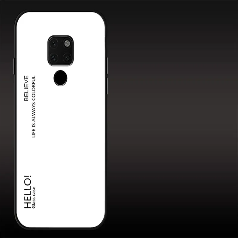 Чехол из закаленного стекла Ollyden для huawei mate 20X, роскошная градиентная задняя крышка, мягкая рамка, чехол для телефона huawei mate 20 X, чехол в виде ракушки