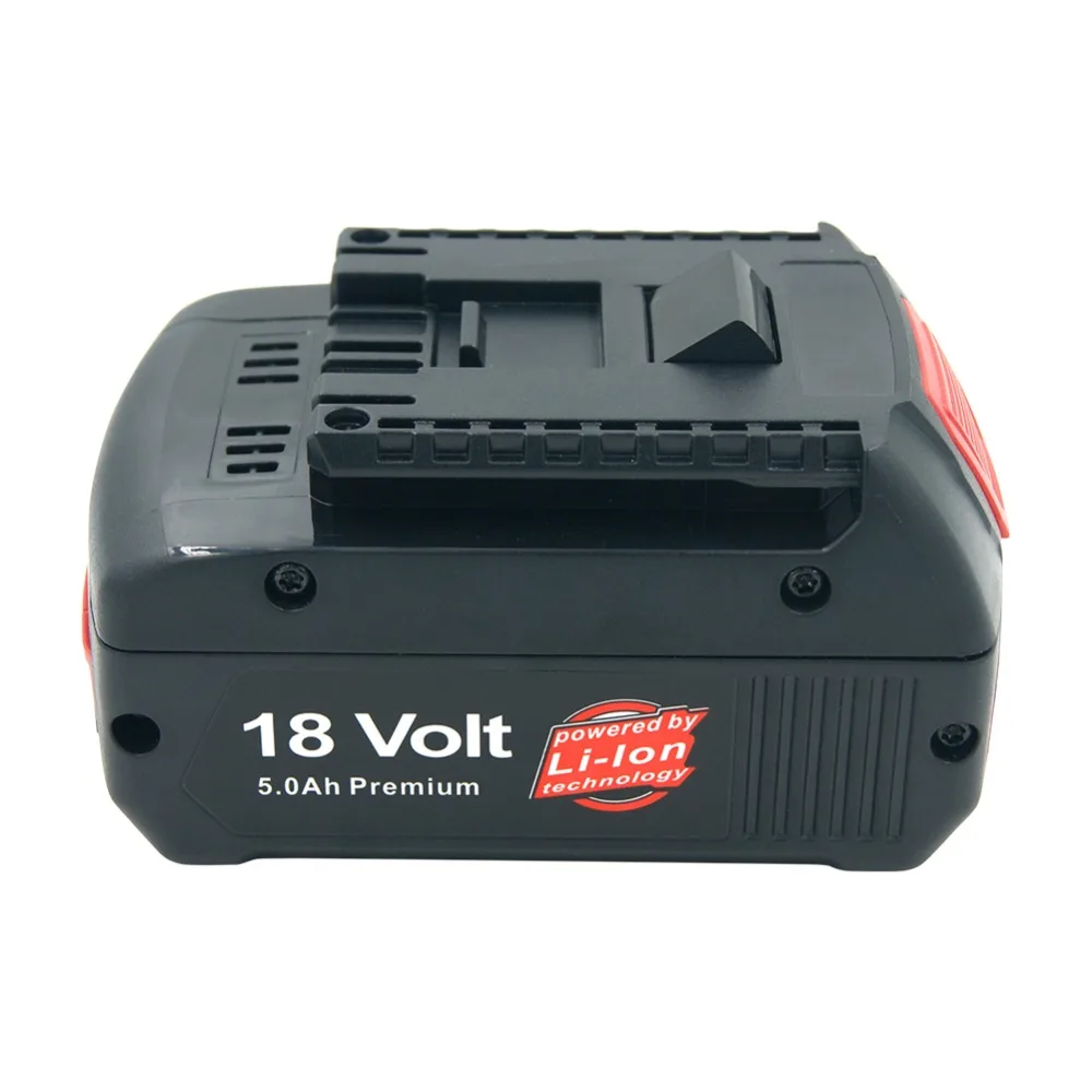 18 в литий-ионный 5000 мАч инструменты Батарея для Bosch BAT609 BAT618 2607336169 BAT618G BAT609 со светодиодной Мощность светильник