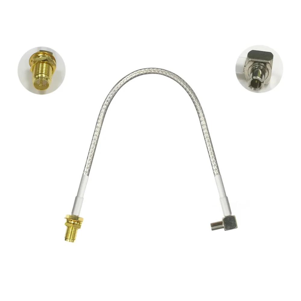 Кабель с гайкой и штекером SMA для TS9 кабель прямым углом поворота 3G 4G HUAWEI ZTE USB модем
