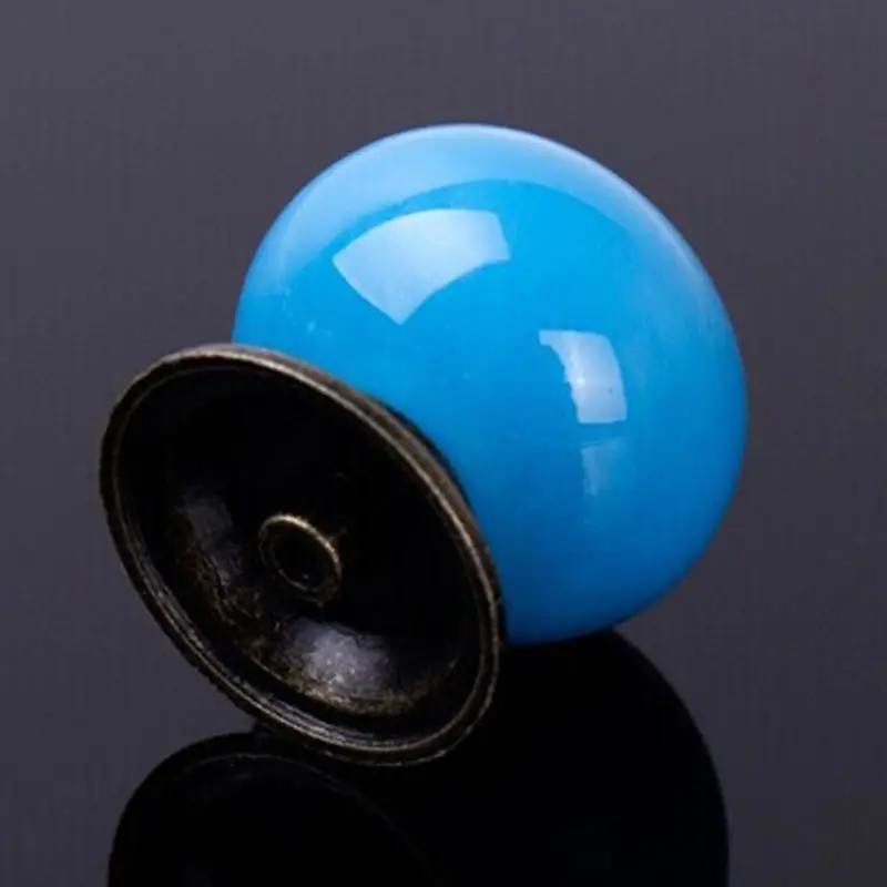 

1Pcs Retro Gold Ceramic Handle Pull Knobs Cabinet Door Cupboard Drawer Locker Bed Room Furniture Handle Knob