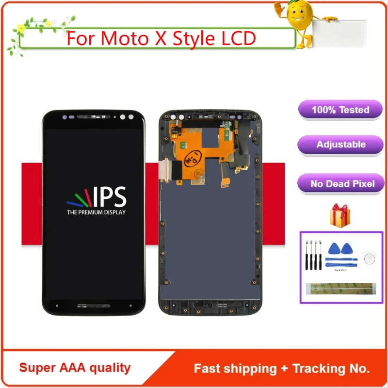 Для Motorola Moto X Стиль чистый ЖК дисплей Дисплей Сенсорный экран полный комплект
