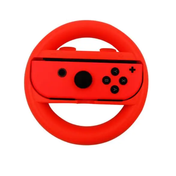 Red Joycon игровая рулевая гоночная ручка с поворотом клипса на рулевое колесо для переключателя NS Joy-Con контроллер геймпад ручка подставка поддержка - Цвет: Red