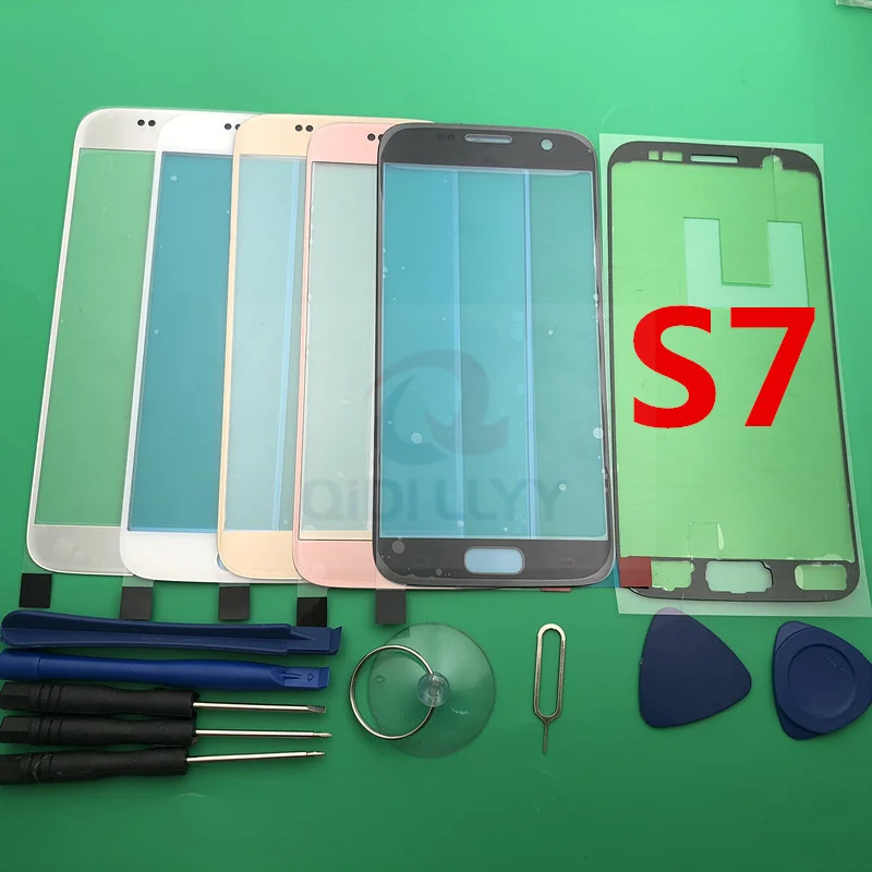 Сменное внешнее стекло AAA + для Samsung Galaxy S7 G930 G930F ЖК-дисплей сенсорный экран