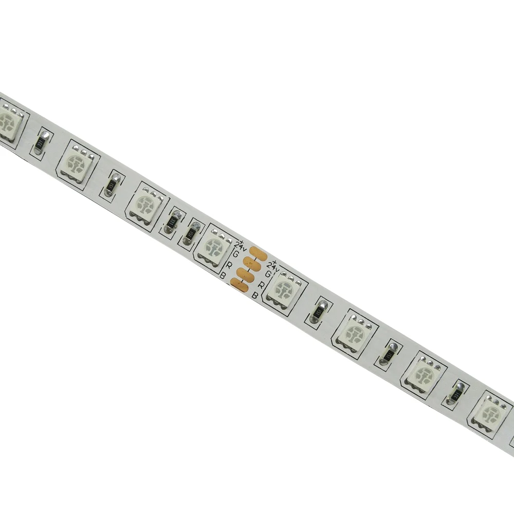 10 м/лот RGB Светодиодная лента 5050 SMD 600LED Гибкая не Водонепроницаемая мм ширина 60