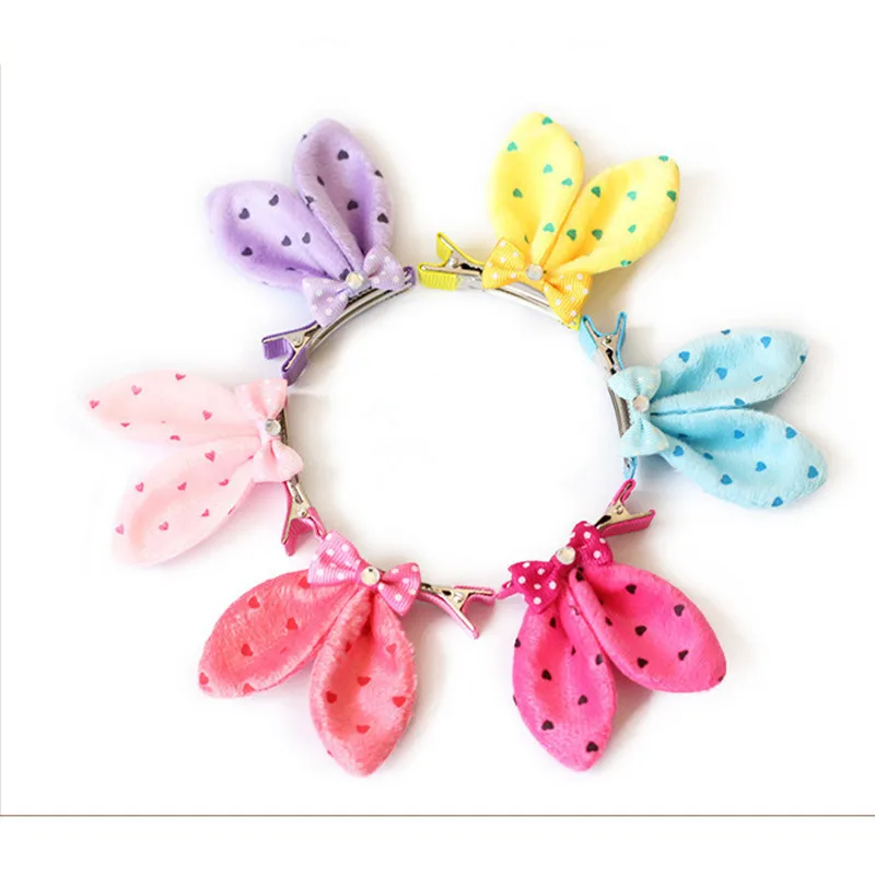 Милые заколки для волос маленьких девочек Шпилька с искусственными ушками