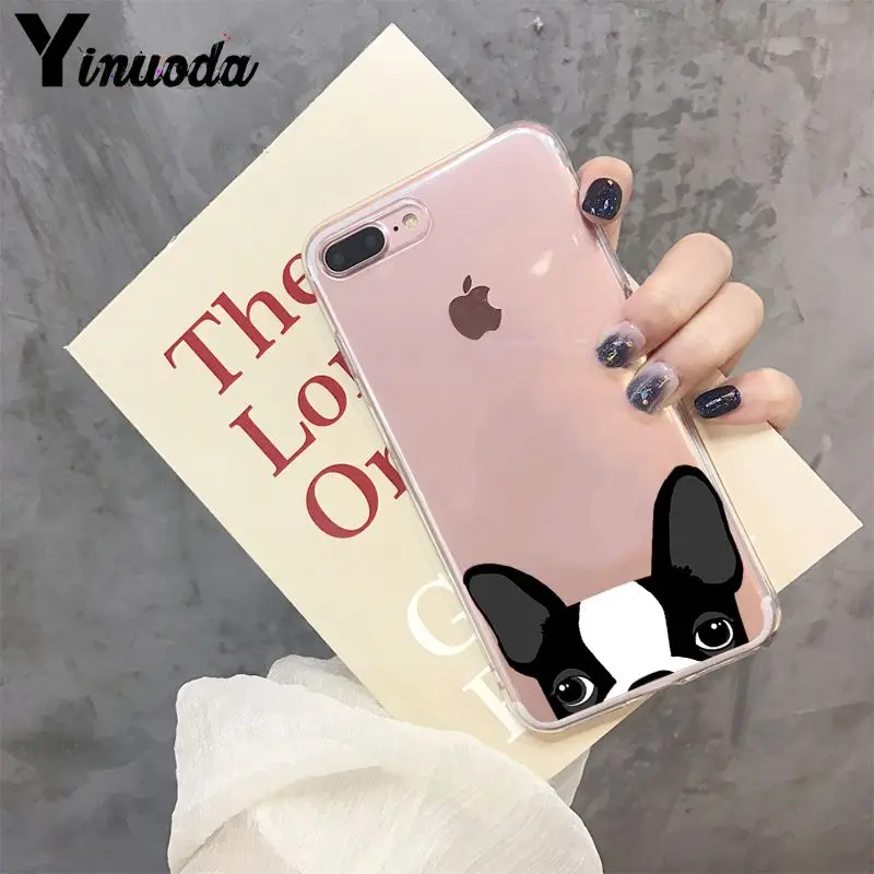 Мягкий прозрачный чехол Yinuoda для Apple iPhone 8 7 6 6S Plus X XS MAX 5|Бамперы| |