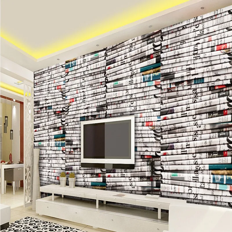 

Photo wallpaper Old Newspaper Research Theme Wall Painting living room hotel restaurant bedroom mural bathroom office wallpaper