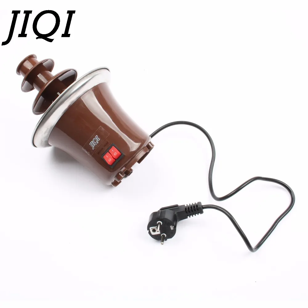 JIQI DIY 3 уровневый Шоколадный фонтан фондю мини ЧОК водопад трехслойный для детей