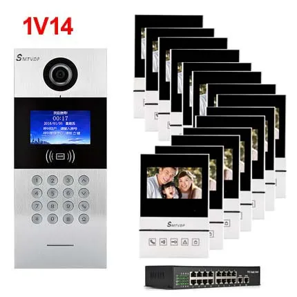 Цифровой видеодомофон XinSiLu TCP/IP HD дверной звонок с экраном 4 3 дюйма домашняя