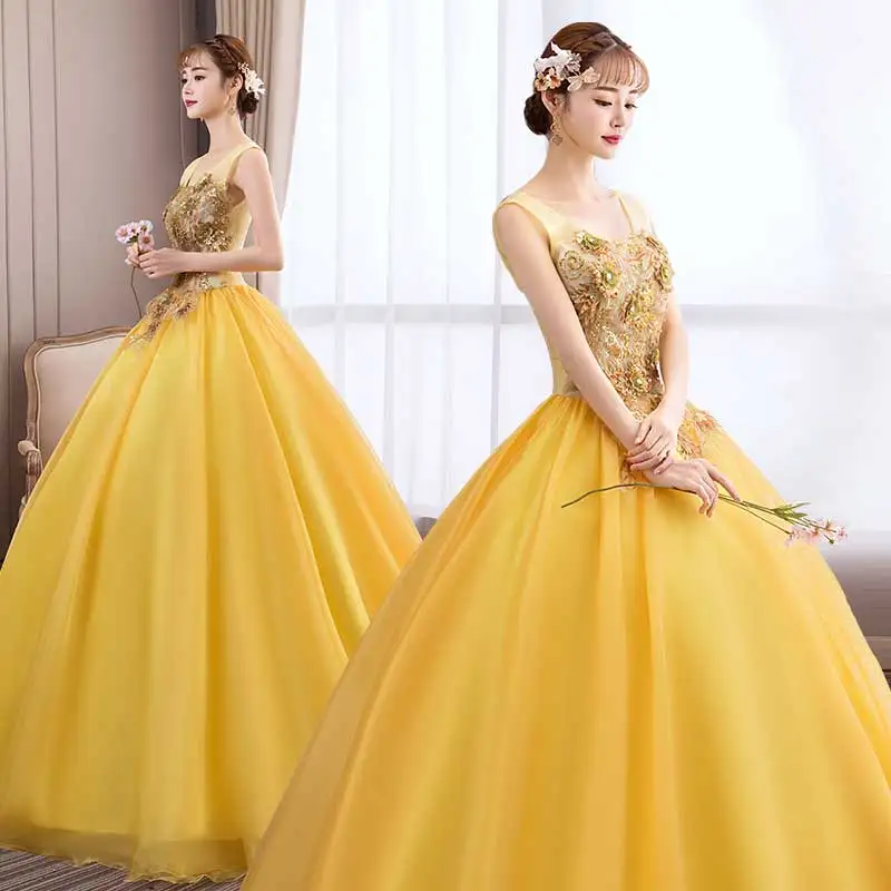 Ruthshen платья для дебютантов 2020 Quinceanera Иллюзия бальное платье Золотые Аппликации