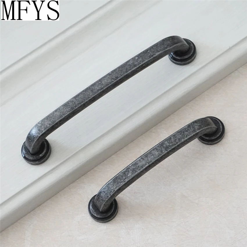 3 75 &quot5&quot античный серебряный черный ящик/комод тянет ручки винтажные потертые