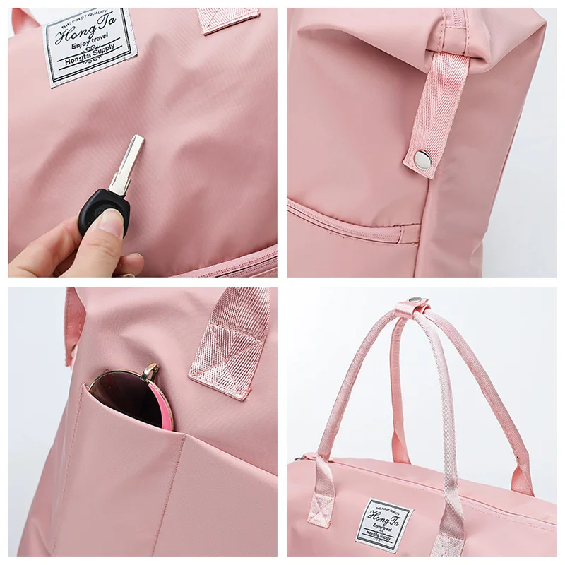 Top Oxford women's Travel Handbag Carry on Luggage shoulder Bags female Duffle lady Tote Large Weekend Bag Overnight | Багаж и сумки
