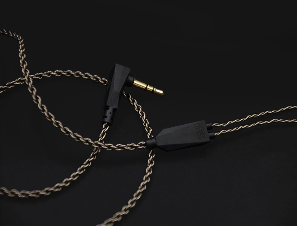 Kz Zs3/zs4/zs5/zs6/zsa 1,2 м чистота бескислородная медь гарнитура посеребренный провод 0,75 мм контактный кабель обновления для ZS10 ZST
