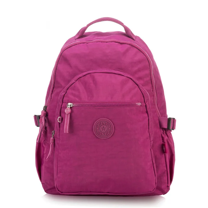 TEGAOTE классический женский студенческий модный рюкзак Mochila Feminina Mujer школьные сумки для путешествий Bolsa Escolar Bagpack - Цвет: Purple red