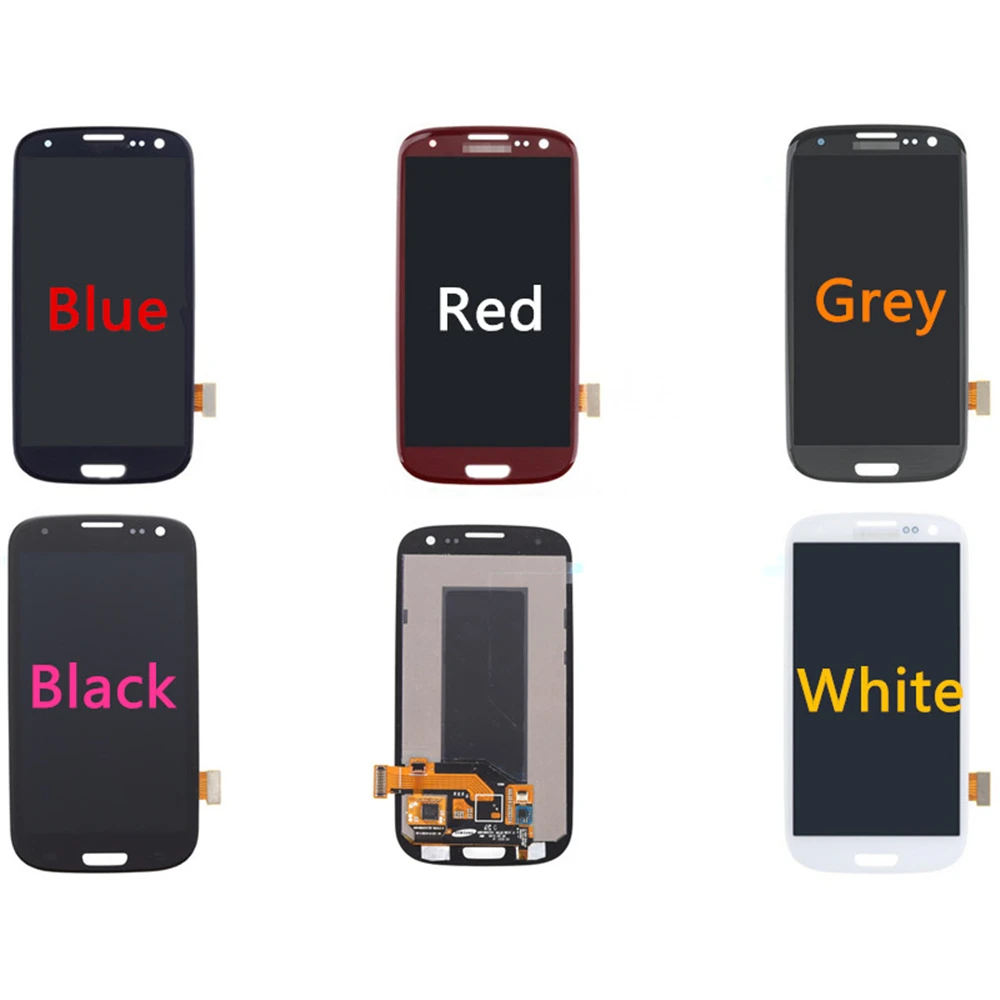Для Samsung Galaxy S3 I9300/I9305/T999/I747/R530/I535/L710 ЖК экран и замена дигитайзера!|Экраны для