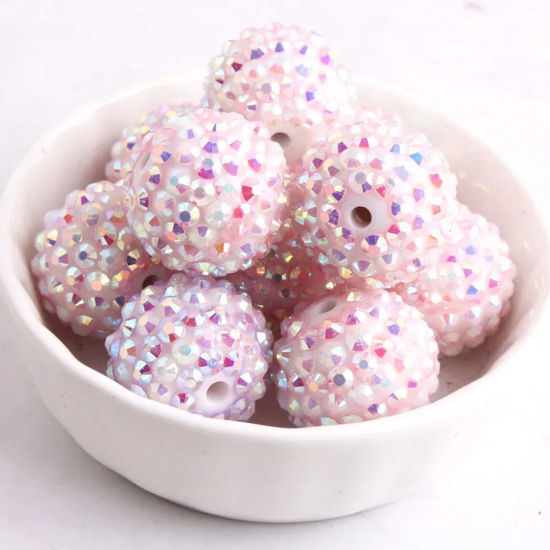 OYKZA Коренастый Смолы полоски AB Стразы шар бусы для детей девочек ювелирные бусины