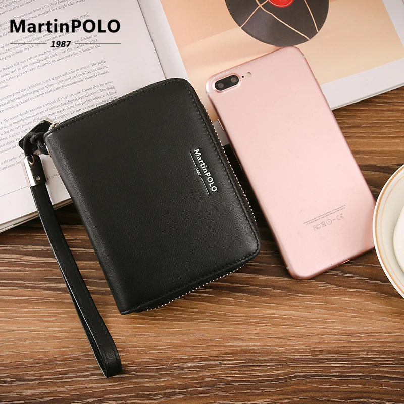 MartinPOLO кошелек из натуральной кожи для женщин визитница кредитных карт RFID защита