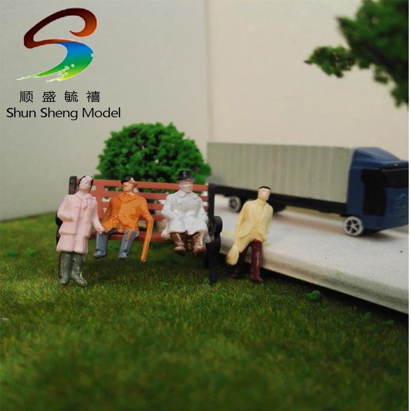 P50W модель поезда 1: 42 окрашенные фигурки о масштабе