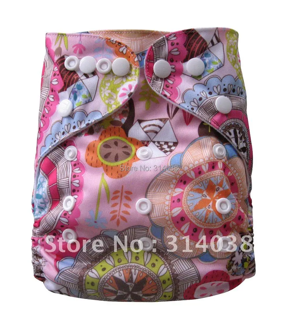 Risunnybaby хлопковые детские подгузники моющиеся и многоразовые регулируемые