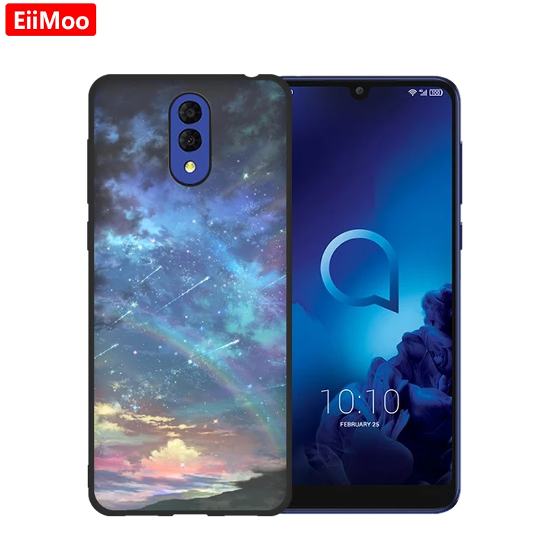 Мягкий силиконовый чехол EiiMoo из ТПУ для Alcatel 3L 2019 5039 5039D милый мультяшный на заднюю