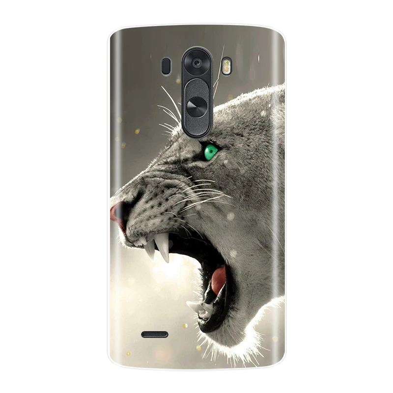 Чехол для телефона для LG G3, Мягкий Силиконовый ТПУ чехол с милым котом и цветами для LG G3 D850 D851 D855, чехол