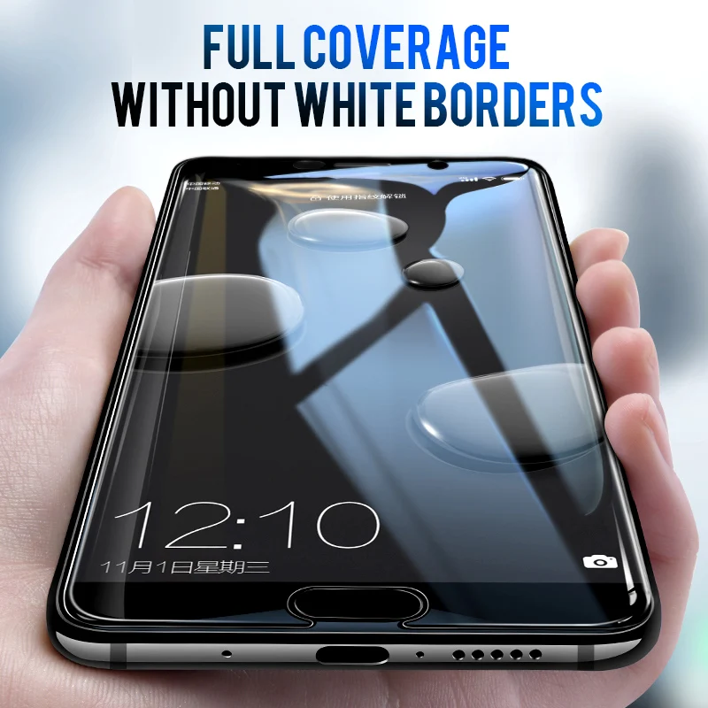 AZV 4D закаленное стекло для huawei P9 P10 Plus P10 P9 Lite Защита экрана для huawei mate 8 9 10 10 PRO 10 Lite защитная пленка