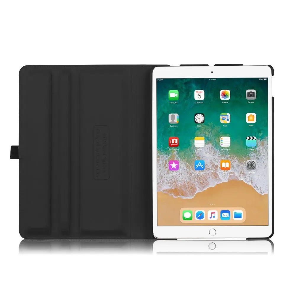 360 Degree Rotating PU Leather Smart Cover Case for Apple iPad Pro 10.5 inch 2017 Released(With Auto Wake / Sleep)+Pencil Holder|cover ipad