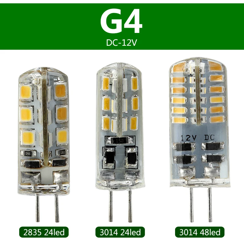 220V Spotlight Bulbs G4 Led Bulb SMD Silicone Mini Chandelier Lights 3014 SMD2835 Corn Lamp Light Replace Halogen | Лампы и освещение