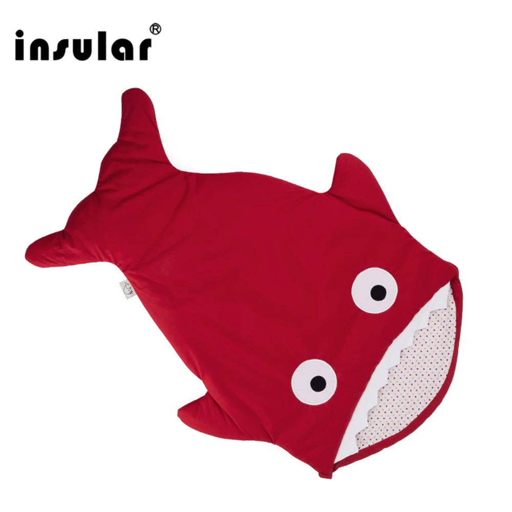 Милый стиль Акулы детский спальный мешок Winer Baby Sleep Sack теплое детское одеяло теплая пеленка