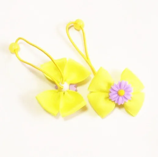 Бесплатная доставка 150 шт./лот заколка для волос с ромашками и цветами резинка