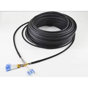 Патч Кабель FirstFiber 25 м 50 LC SC SM ММ FTTA наружный 4 ядерный патч корд OM2|Оптоволоконное