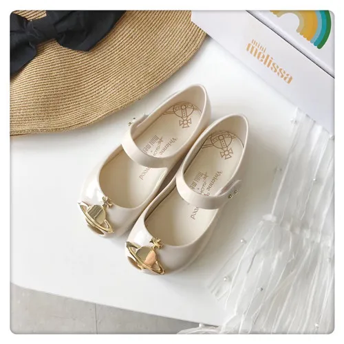 white Наряд для родителей и ребенка обувь Melissa Девушка желе детские сандалии, босоножки Melissa/Детские сандалии, пляжная обувь на нескользящей подошве - Цвет: white