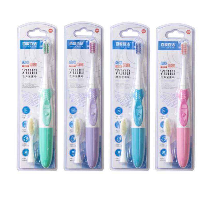 GOODPI электрическая зубная щетка с 2 шт головкой Чистящая Щетка Водонепроницаемая