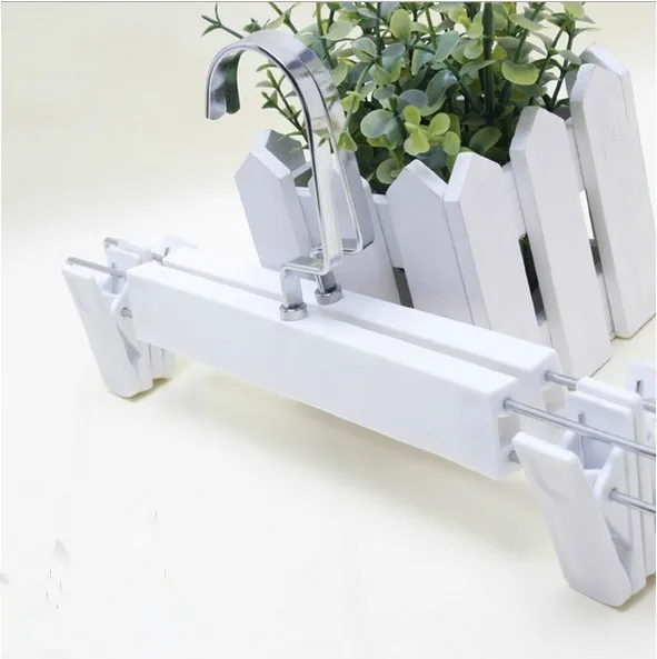 [Бесплатная доставка] Высококачественная Белая пластиковая вешалка с зажимами