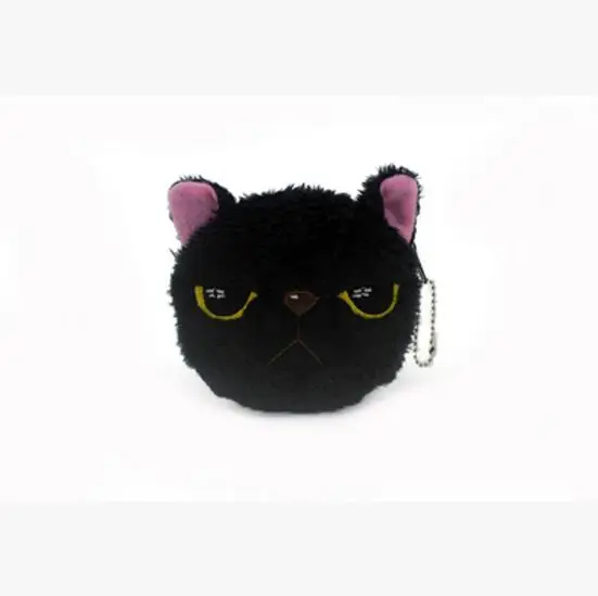 Милые женские кошельки M131 с животными большими глазами черный Ленивец медведь