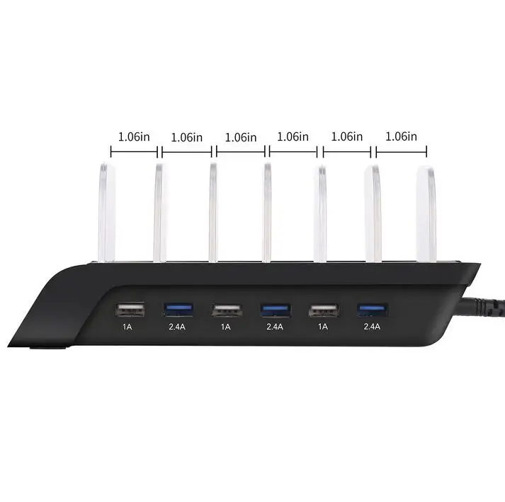 Новая 6 портовая зарядная станция USB многофункциональное зарядное устройство