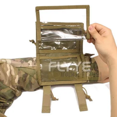 FLYYE MOLLE водонепроницаемый наручные карты Чехол CORDURA Модульная Боевая Охота Кемпинг Альпинизм Тактический поход Открытый PH-C028