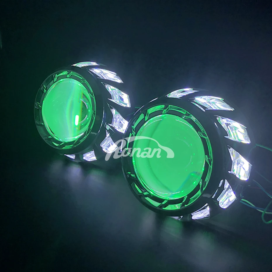 RONAN 3,0 полностью металлический супер биксеноновый HID проектор объектив H1 H4 H7 RGB 360 demon eyes автомобильный Стайлинг Модифицированная Автомобильная фара