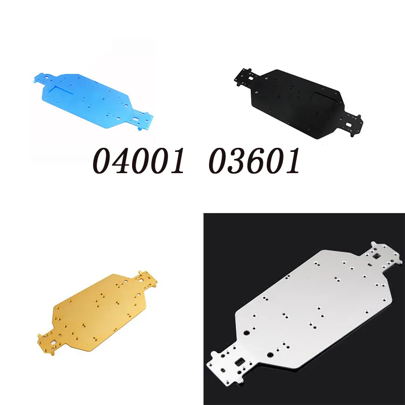 RC автомобиль 1/10HSP 04001 03601 алюминий сплав металла шасси обновления Запчасти для
