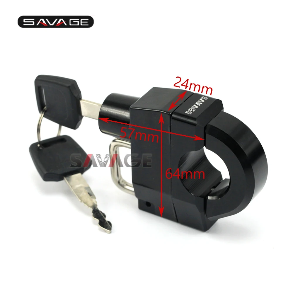 

Motorcycle Accessories 25mm Handlebar Universal Helmet Lock For HONDA VT VTX