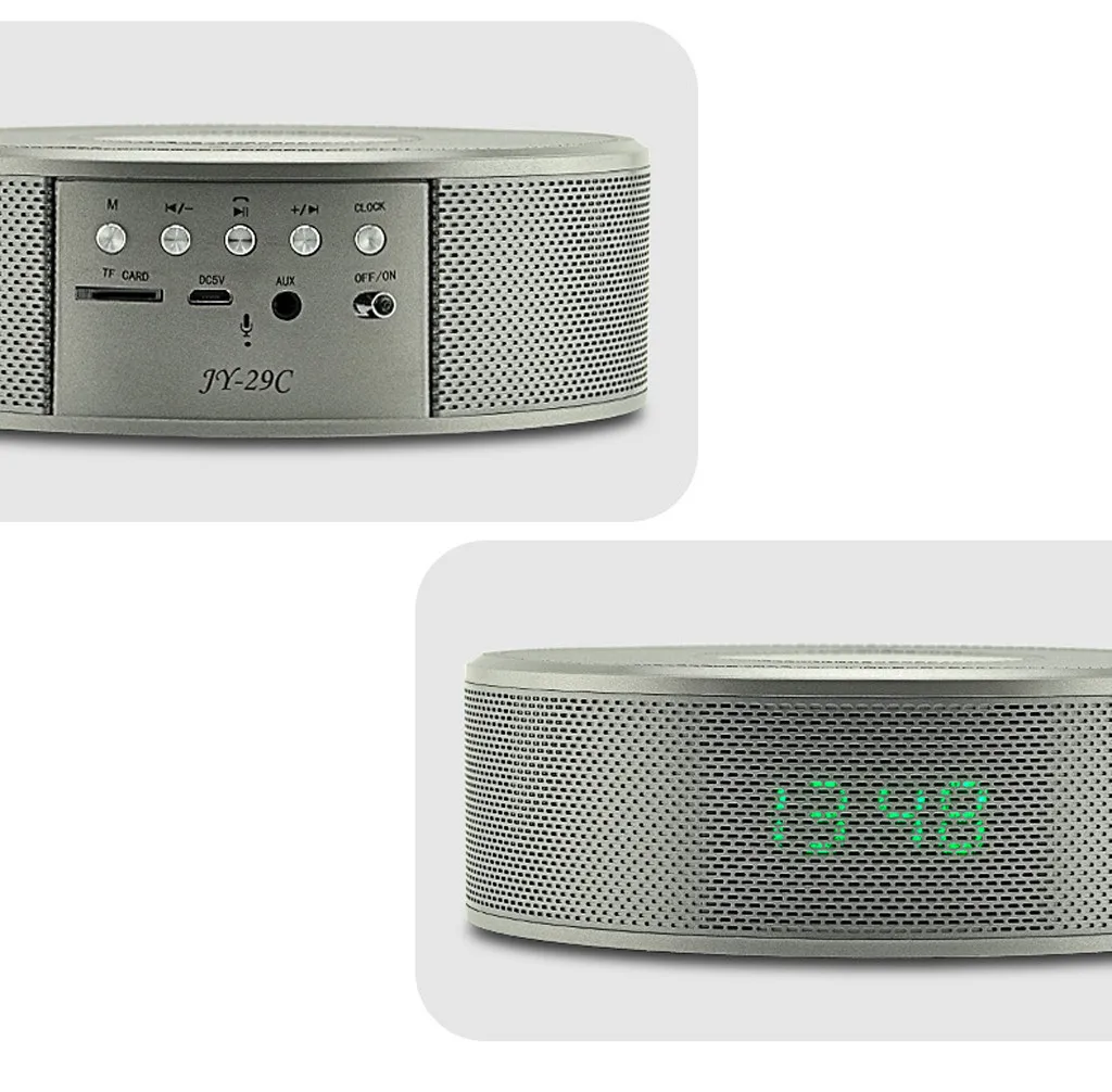 Беспроводное зарядное устройство Bluetooth динамик будильник телефон для Samsung iPhone