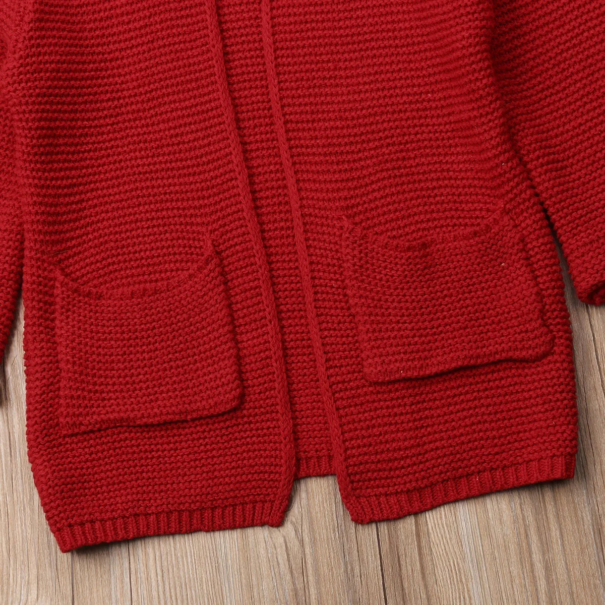 2018 повседневное детское теплое зимнее вязаное пальто с капюшоном для девочек