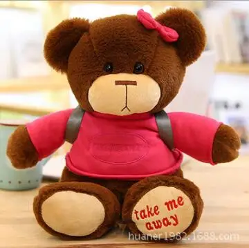 Teddy bear doll cute backpack plush toy girlfriend birthday gift 30cm 40cm | Игрушки и хобби