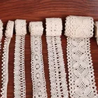 10 ярдов 10 мм-40 мм кружевная ткань ручной работы хлопковая кружевная лента для шитья украшения свадебного платья