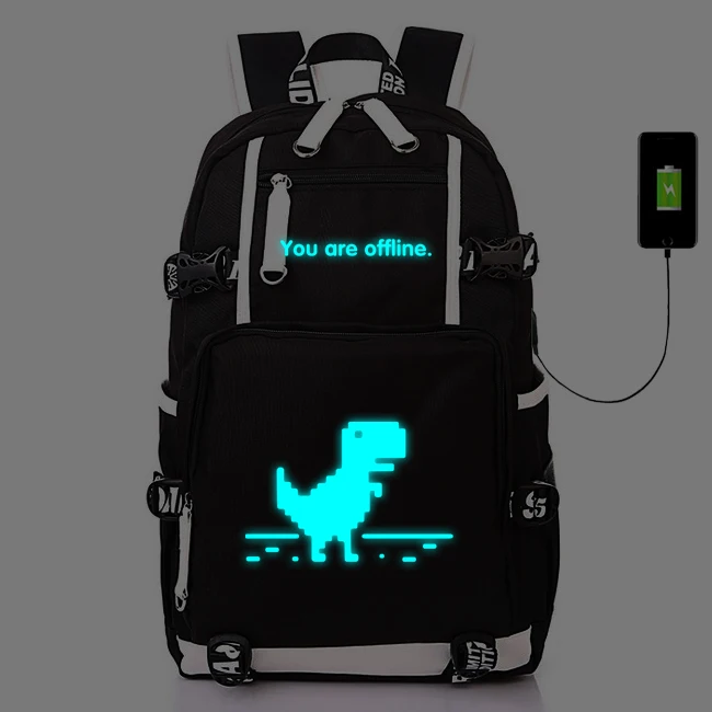 Светящийся рюкзак с USB портом для ноутбука|Мужские рюкзаки| |