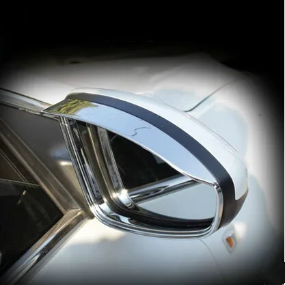 2 шт./компл. автомобиля зеркалом заднего вида с защитой от дождя ABS хромированные