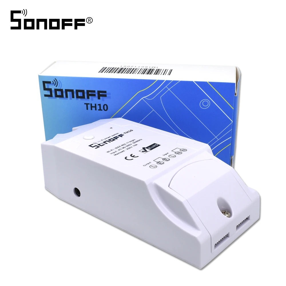 Беспроводной Wi Fi переключатель Itead Sonoff TH10 для стандартного монитора влажности 10 А