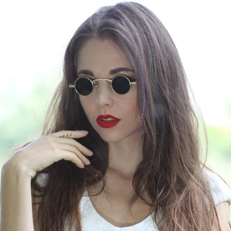 Стимпанк готический ретро маленькие женские солнцезащитные очки oculos gafas lentes de sol